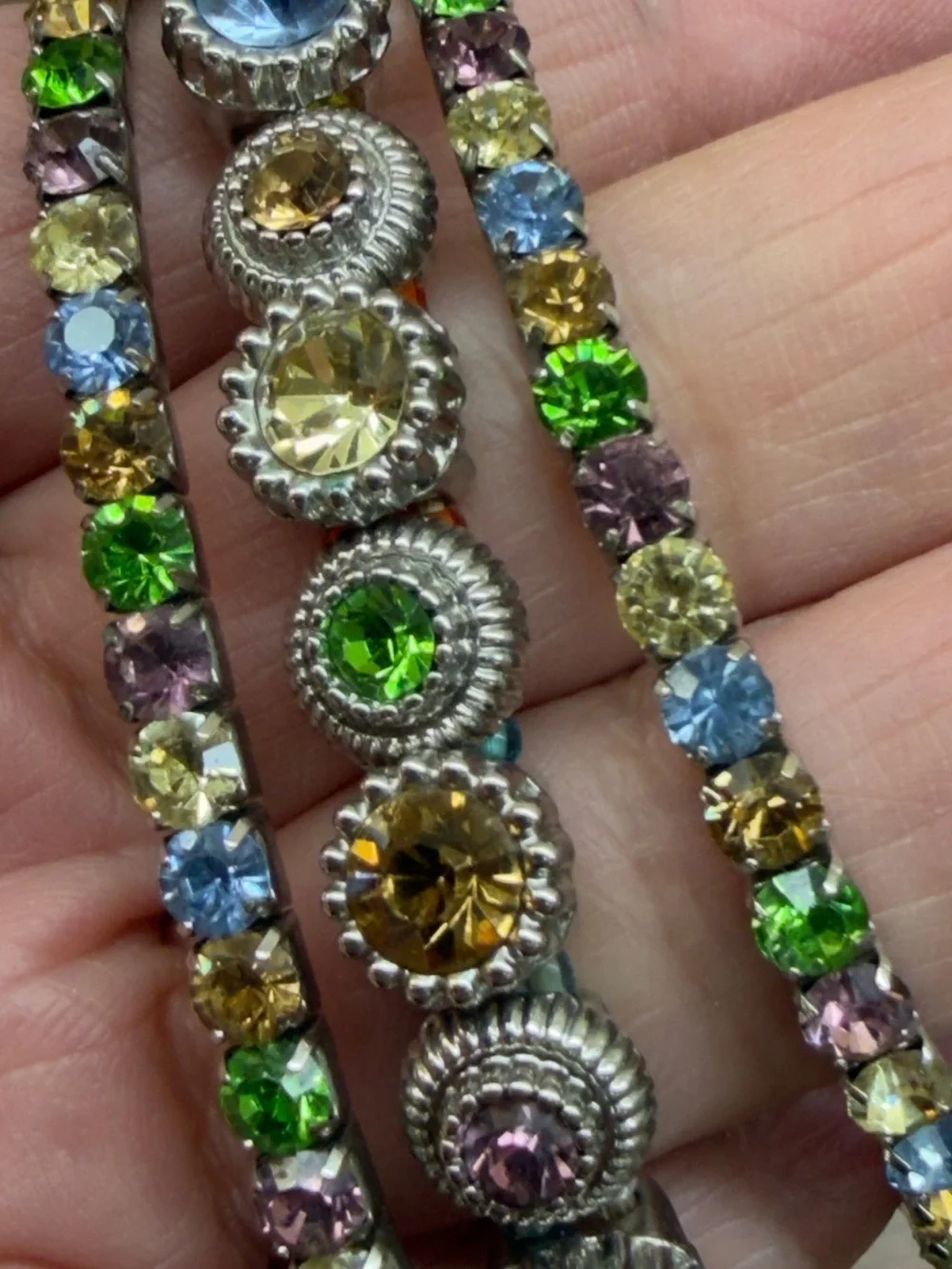 Multicolor Crystal Bracelet Watch